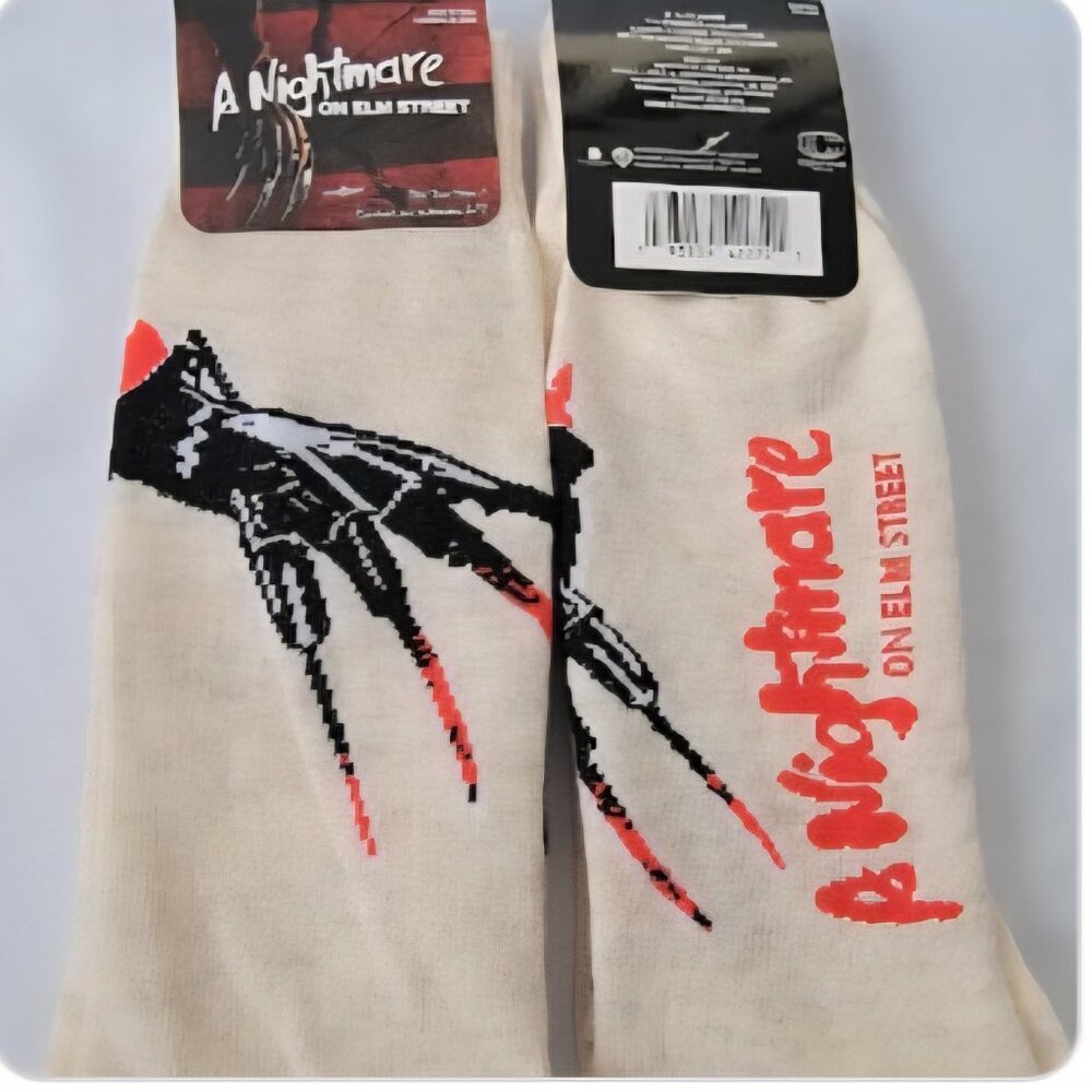 Classic Horror Freddy Krueger Nightmare on Elm Street Socks -2 pair